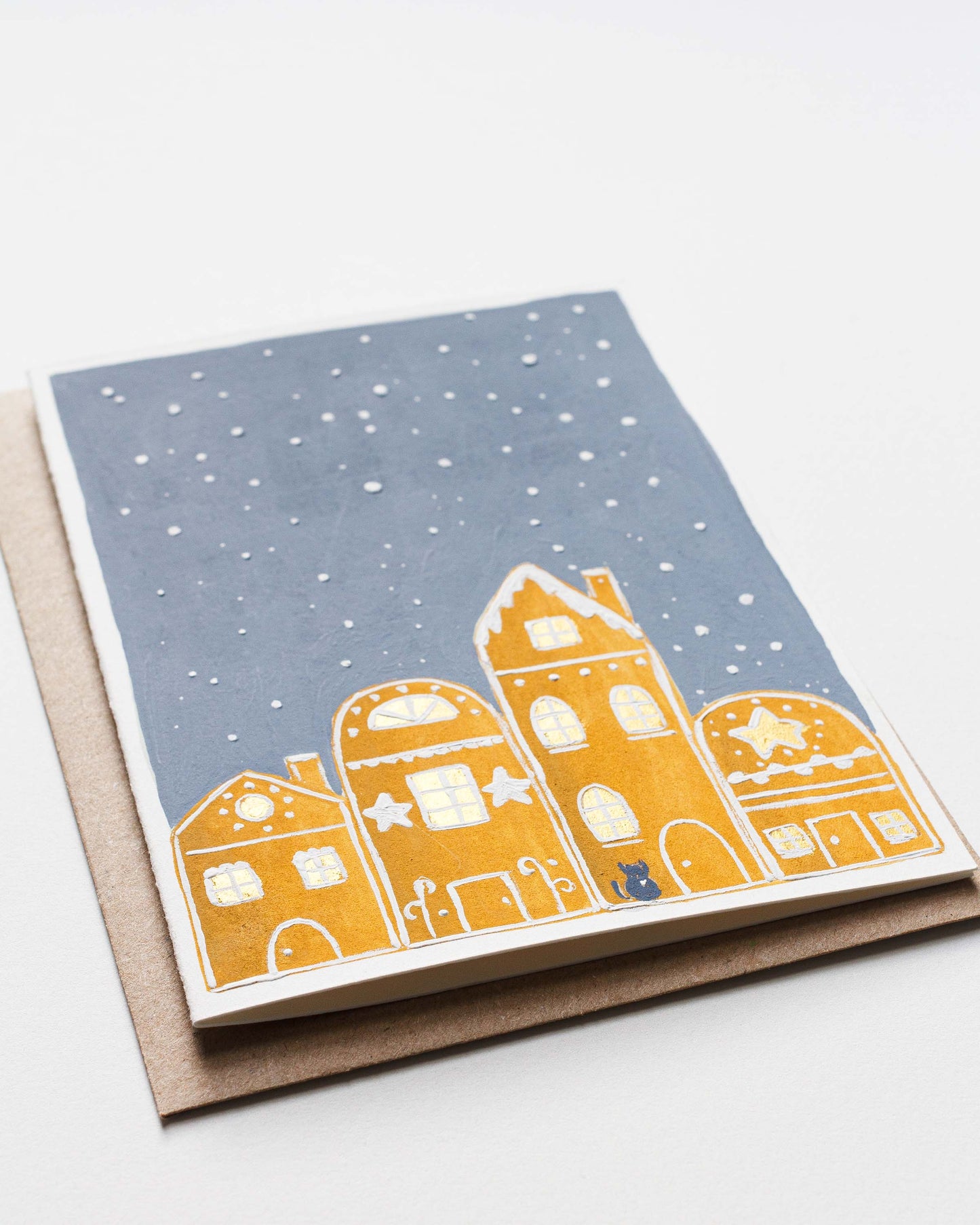 GINGERBREAD HOLIDAY - Original Painting/Card