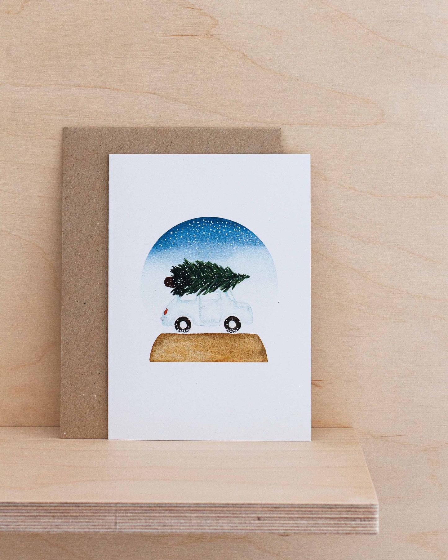 SNOW GLOBE - CAR & CHRISTMAS TREE