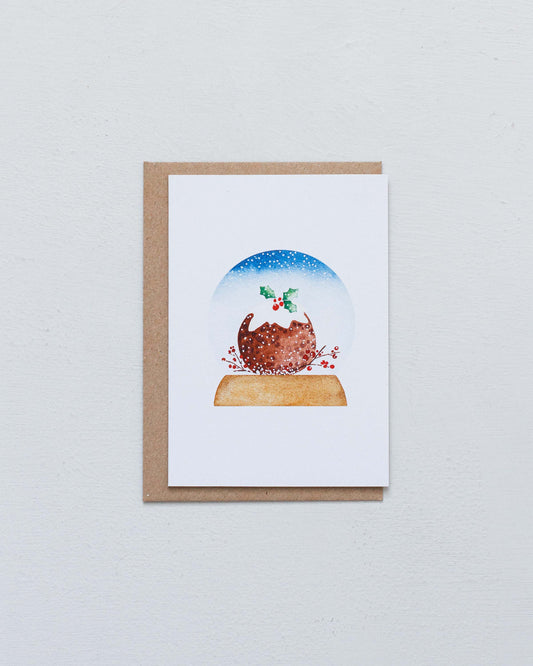 SNOW GLOBE - CHRISTMAS PUDDING