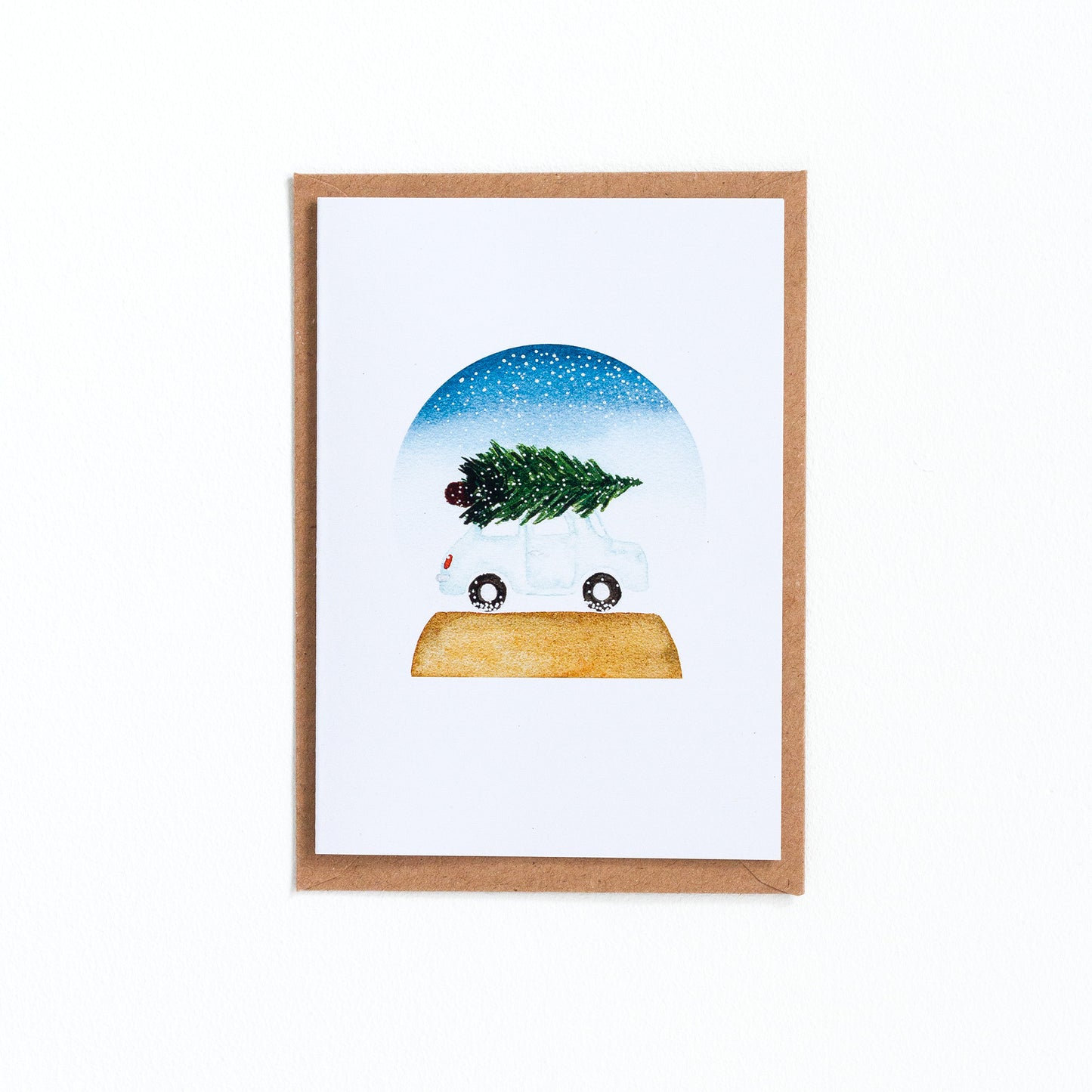 SNOW GLOBE - CAR & CHRISTMAS TREE