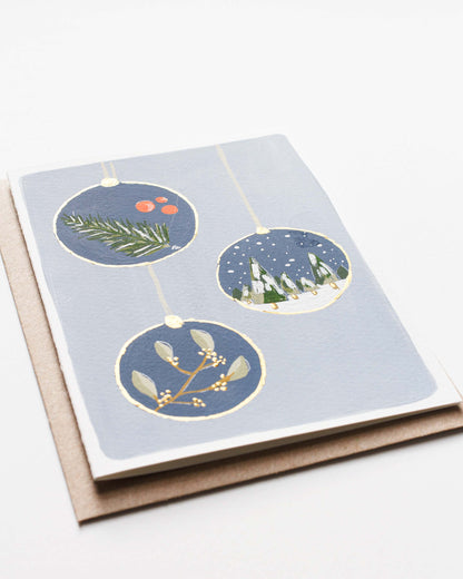 HOLIDAY ORNAMENTS 1 - Original Painting/Card