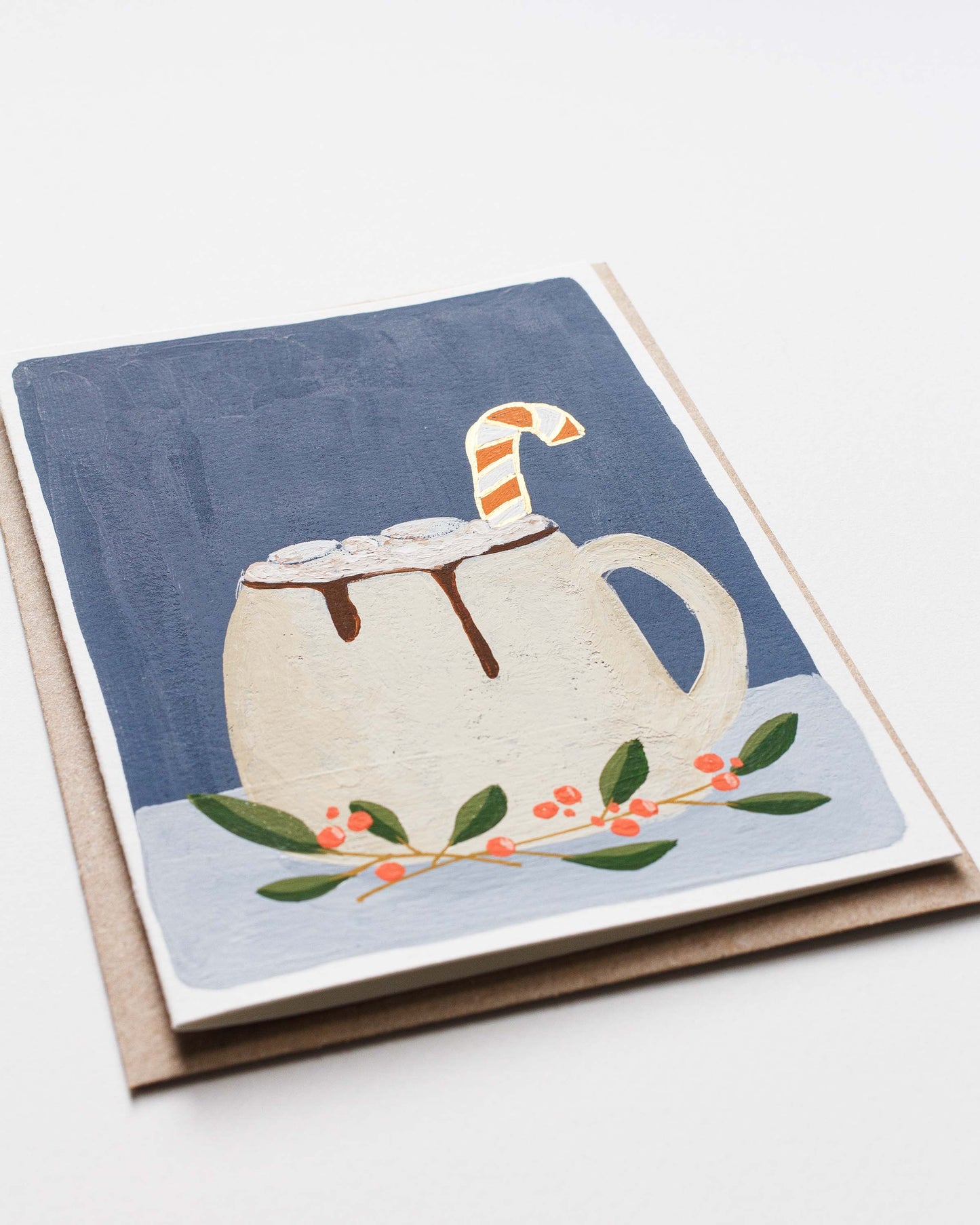 FESTIVE HOT CHOCOLATE - Original Painting/Card