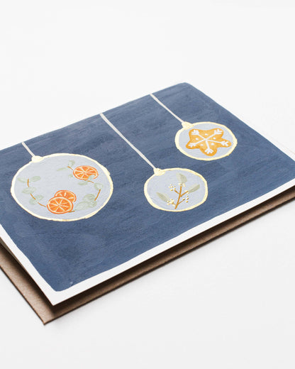 HOLIDAY ORNAMENTS 2 - Original Painting/Card