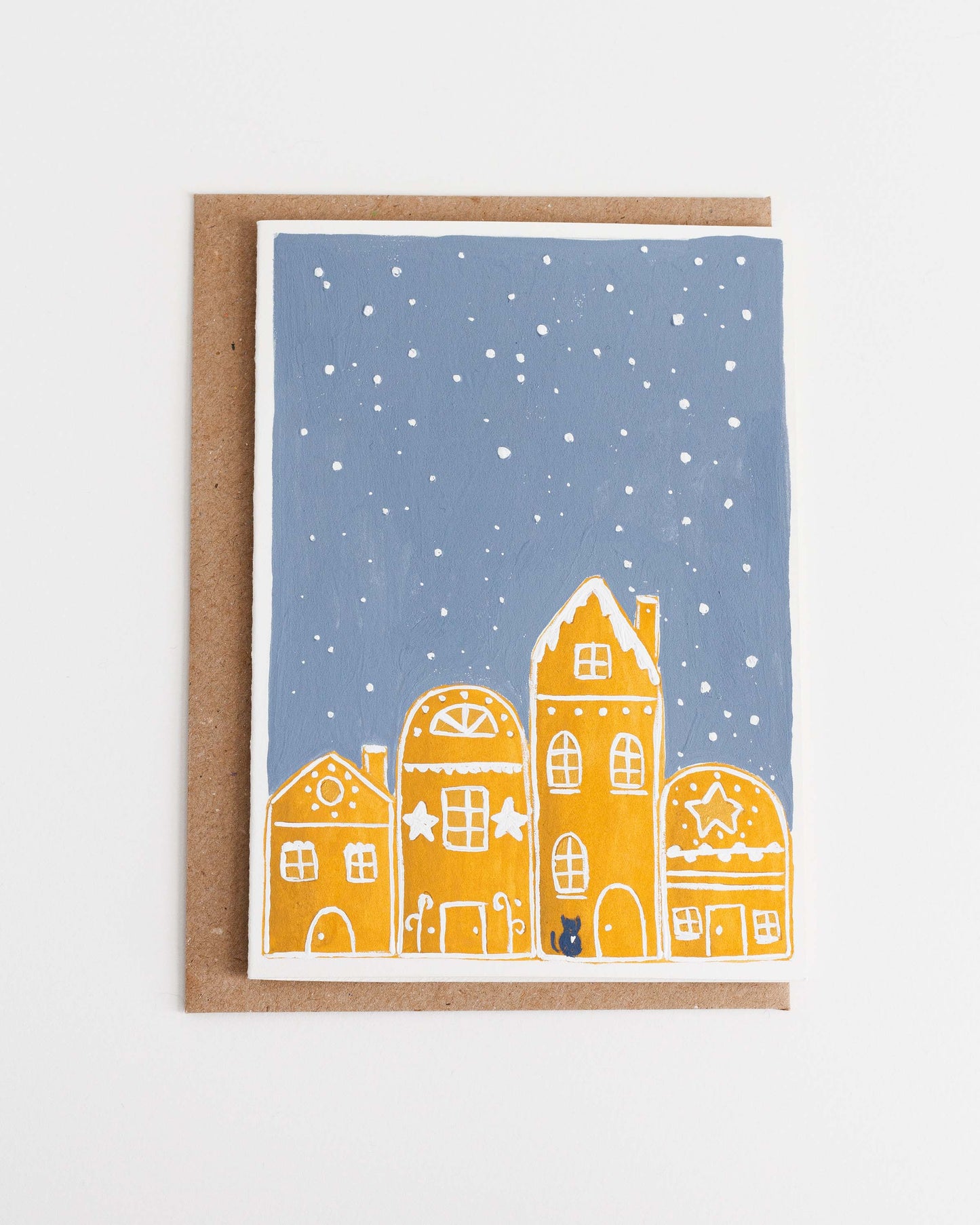 GINGERBREAD HOLIDAY - Original Painting/Card
