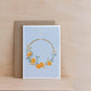 ORANGES HOLIDAY WREATH - Original Painting/Card