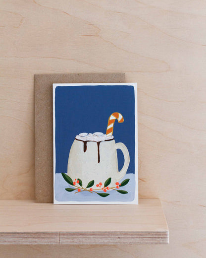 FESTIVE HOT CHOCOLATE - Original Painting/Card