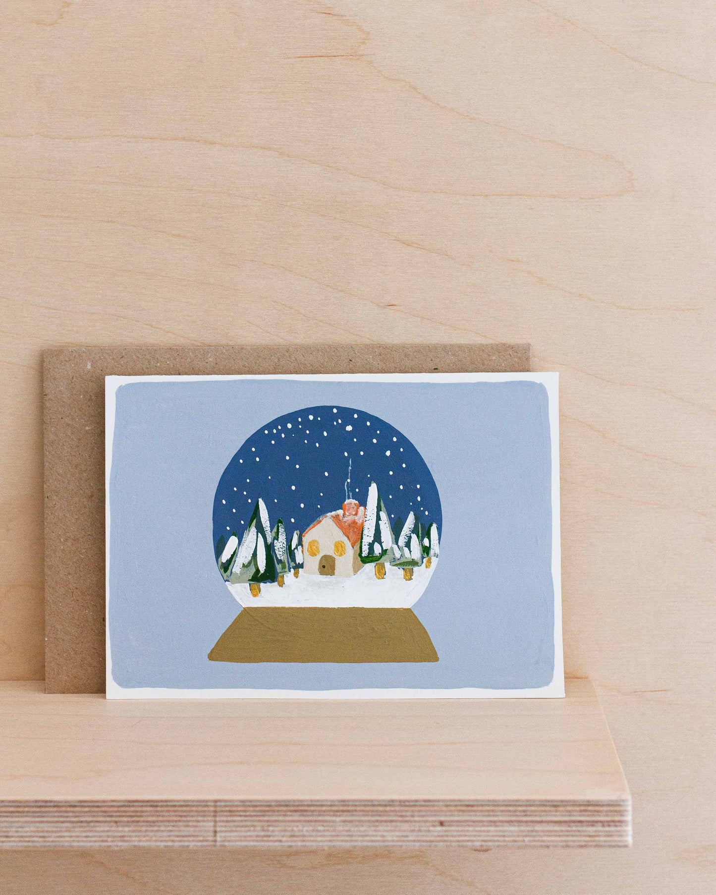 SNOWY WINTER - Original Painting/Card