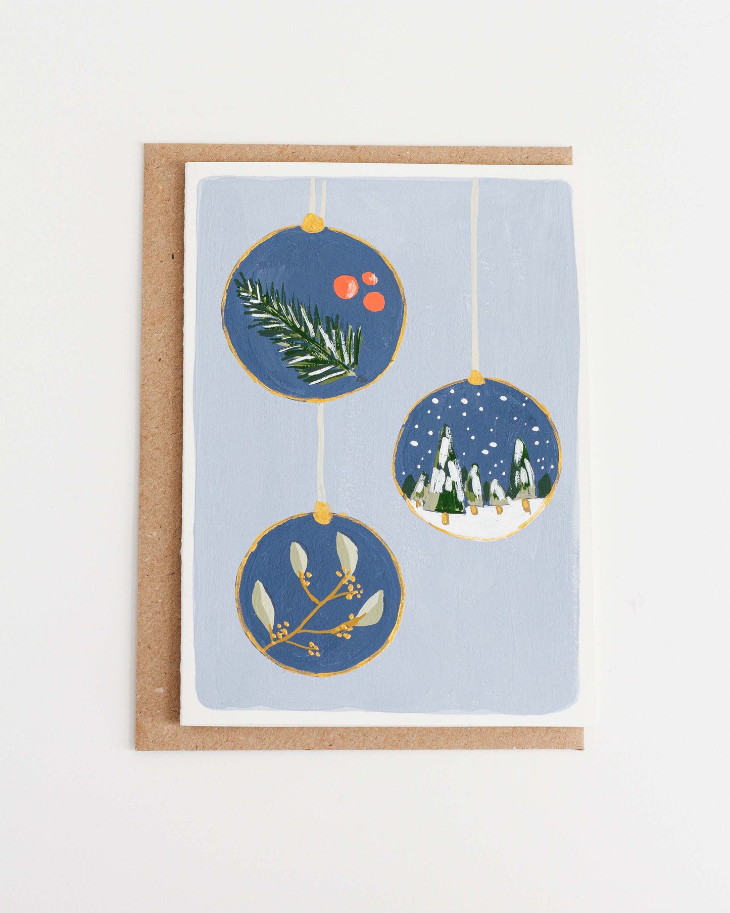 HOLIDAY ORNAMENTS 1 - Original Painting/Card