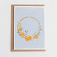 ORANGES HOLIDAY WREATH - Original Painting/Card