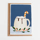 FESTIVE HOT CHOCOLATE - Original Painting/Card