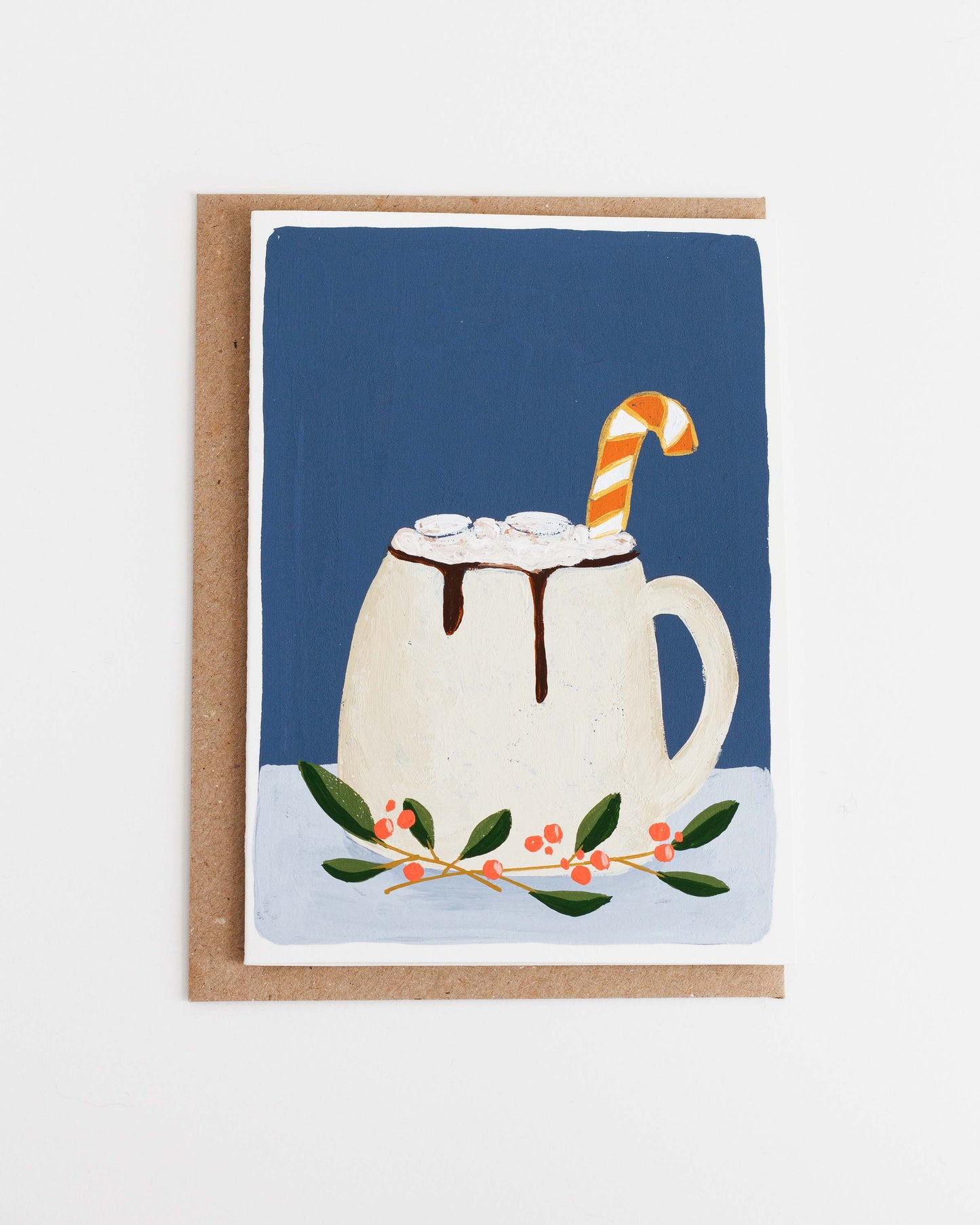 FESTIVE HOT CHOCOLATE - Original Painting/Card