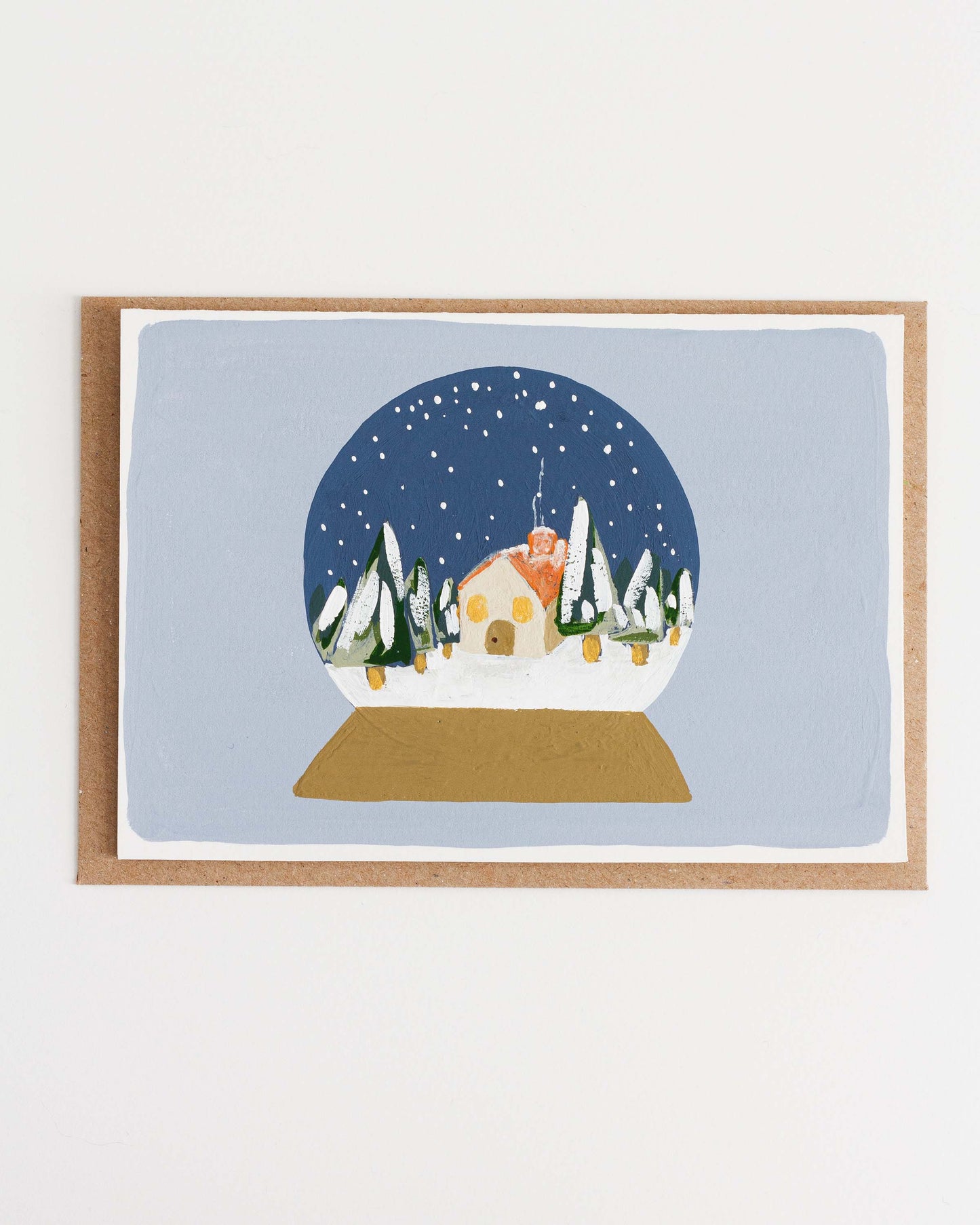 SNOWY WINTER - Original Painting/Card
