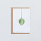 ORIGAMI ORNAMENT - Green on White