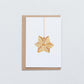 ORIGAMI ORNAMENT - Ochre on White