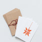 ORIGAMI ORNAMENTS - COLOUR ON WHITE HOLIDAY CARDS