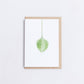 ORIGAMI ORNAMENT - Green on White