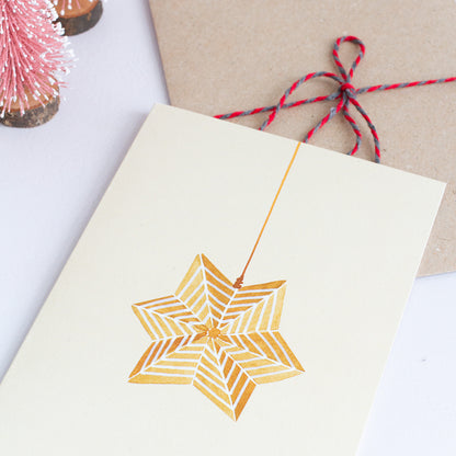 ORIGAMI ORNAMENT - Ochre