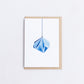 ORIGAMI ORNAMENT - Blue on White