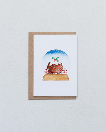 SNOW GLOBE - CHRISTMAS PUDDING