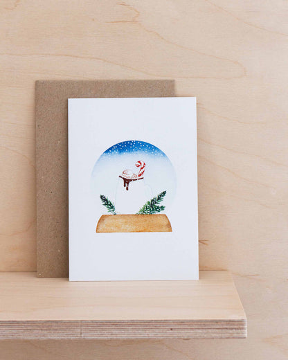 SNOW GLOBES - FESTIVE FOOD HOLIDAY CARDS