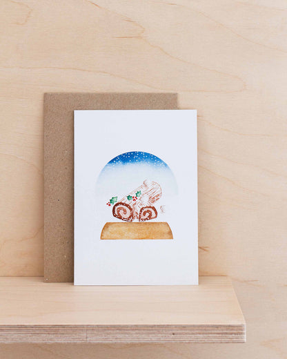 SNOW GLOBES - FESTIVE FOOD HOLIDAY CARDS