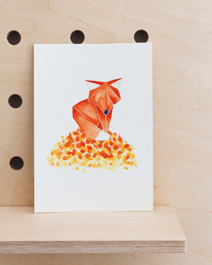 ORIGAMI AUTUMN FOX