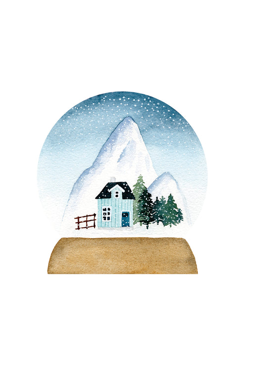 SNOW GLOBE - SCANDINAVIAN HOUSE